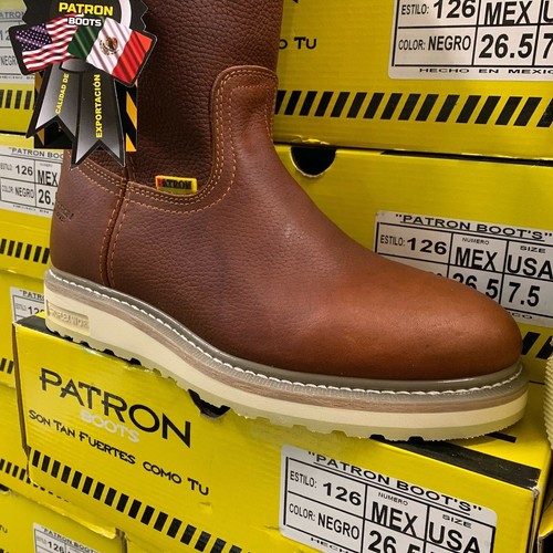 HERREN ARBEITSSTIEFEL ECHTLEDER BRAUN ÖLGEWALKT DUAL DENSITY SOHLE PATRON #107 - Bild 5 von 8