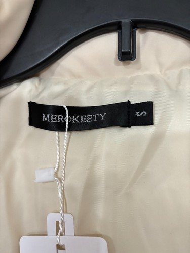 NWT Merokeety Women's Puffer Jacket Cream Color Size S Small - Picture 11 of 11