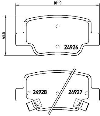 BRAKE PAD SET DISC BRAKE P 83 114 FOR TOYOTA 2ZR-FAE 1.8L 2AD-FHV 2.2L1WW 1.6L - Image 12