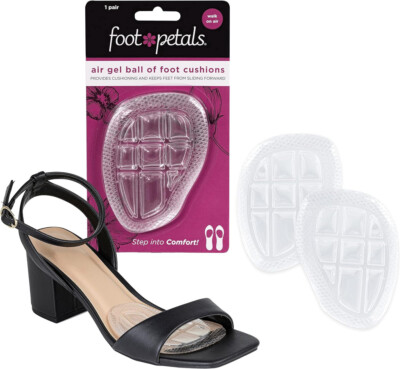 Air Gel Fußballenpolster - ideal für Fersen und flache Schuhe - von Foot Petals