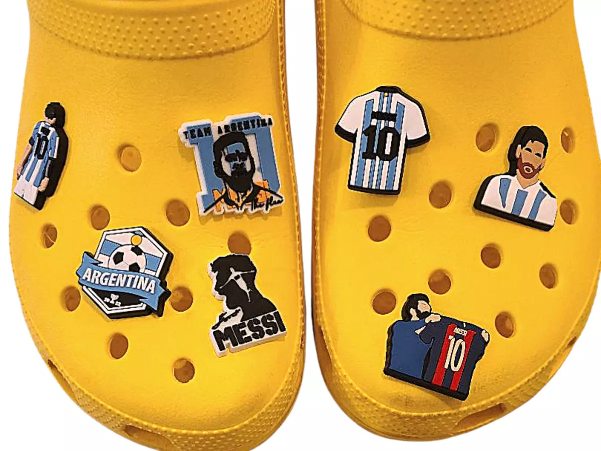 Bundle of Messi Croc Charms, Messi Jibbitz charms. Inspired by Messi.  Futbol, | eBay