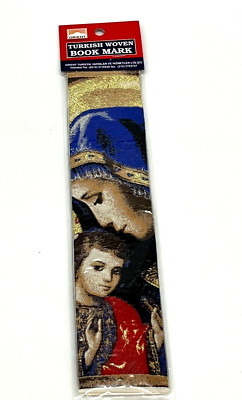 NEW Turkish Woven Madonna and Child Book Mark 