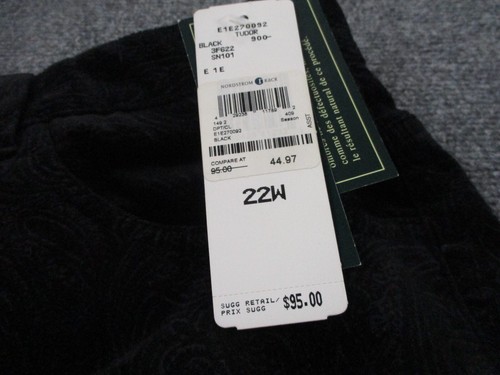Polo Ralph Lauren Womens 22W Black Paisley Velvet Chino Business Dress Adult NEW - Picture 7 of 9