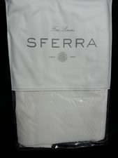 Sferra White Boudoir Sham Perrio Cotton Italy New