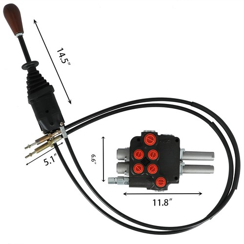 P80 Fernsteuerventil-Set: 2 Schieberventil 21 gpm (80 l/min), 25 MPa (3625 PSI) NEU - Bild 2 von 12