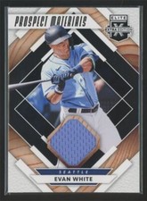 2020 Panini Elite Extra Edition Prospect Materials Black Evan White Seattle