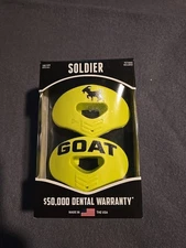 Soldier Sports Elite Air Mouth Guard Lip Protector THE GOAT Neon Yellow New