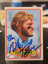 1980 Topps #272 Mike Barber Signed Autographed Card Oilers