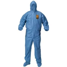 Kleenguard Size XXL Disposable Blue A60 Hooded Coverall PK24 - 45025 - MSRP $299