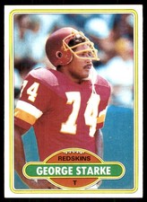 George Starke 1980 Topps #214 Redskins NFL READ FREE SHIPPING AutographDen