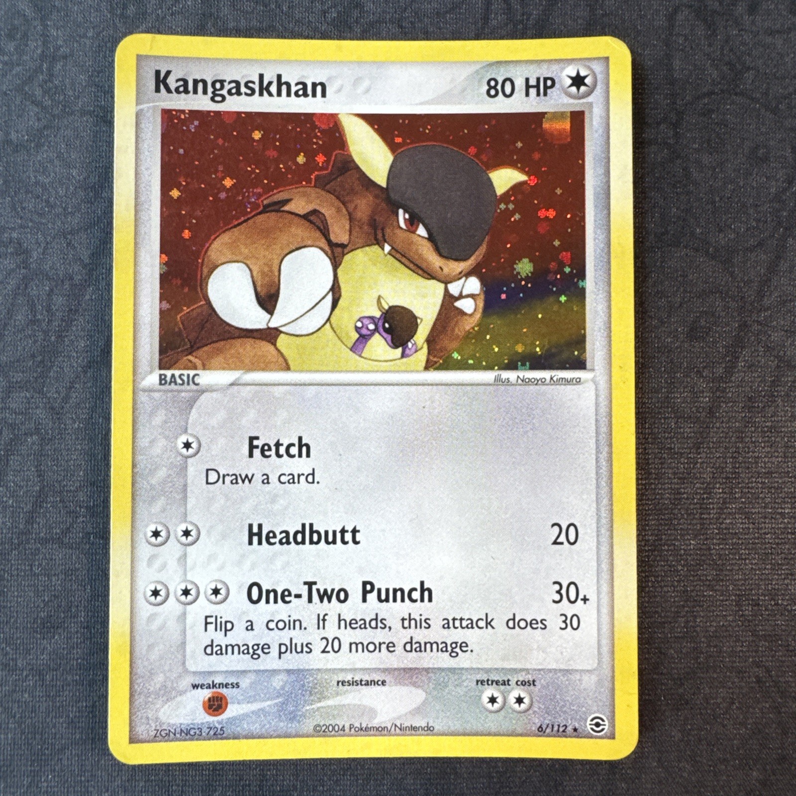 Kangaskhan 6/112 FireRed & LeafGreen Holo Pokemon