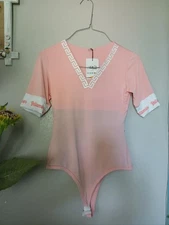 Colombian Bodysuit Shapewear Tummy Control Compression Size Medium Pink NWT NEW