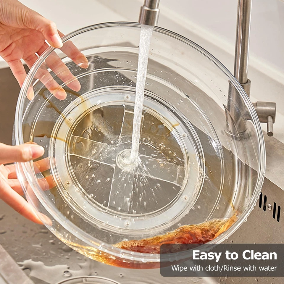 Portaspezie Girevole a 360° Per Spezie, Senza Fori, Per Organizer Da Cucina - Immagine 4 di 4