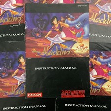 Aladdin SNES Super Nintendo Color Instruction Manual Only