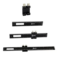 3PCS Black Metal Woodworking Ruler Adjustable 6/8/12 Inch Precision Pocket Sl...