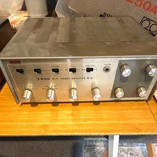 Trio W-41 Integrated Amplifier Silver 41W Class AB 2-Ch Phono AUX Tape