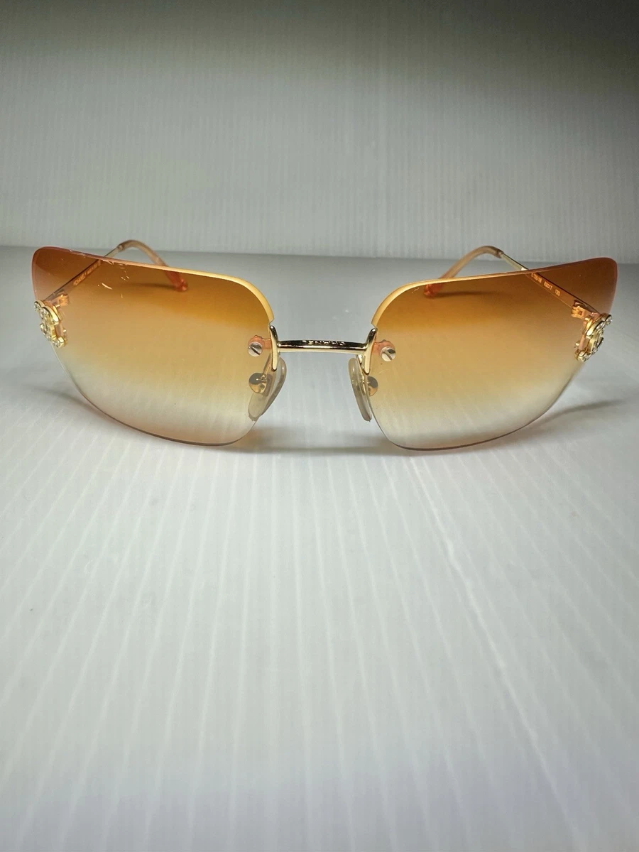 CHANEL Rimless Gold Sunglasses for Women for sale | eBay