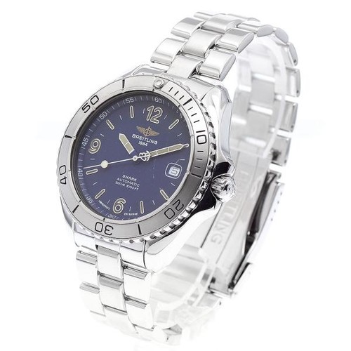 Breitling Superocean A17605 42mm SS Navy Dial Automatic Date W...