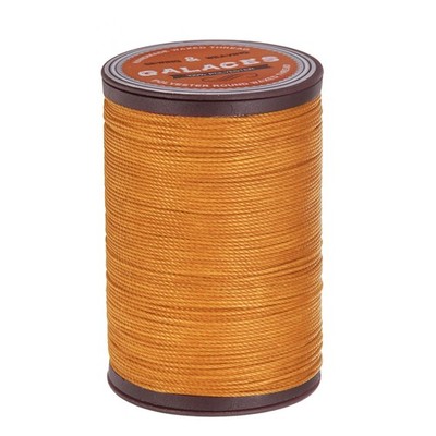 Round Waxed Thread for Leather Sewing, 87 Yards/80m, 0.55mm, Sun Orange