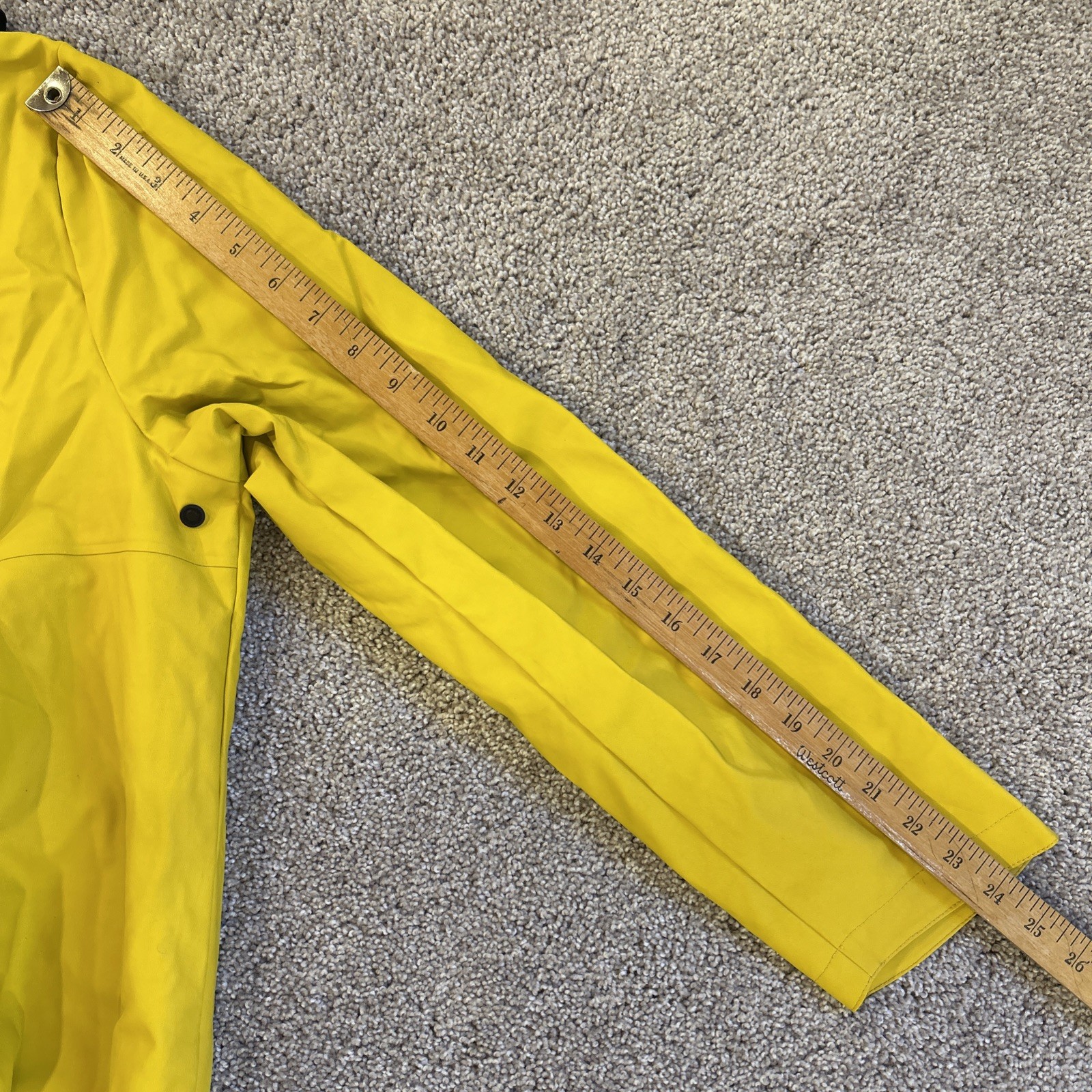 Pendleton Rain Jacket Womens Small Yellow Hooded … - image 14