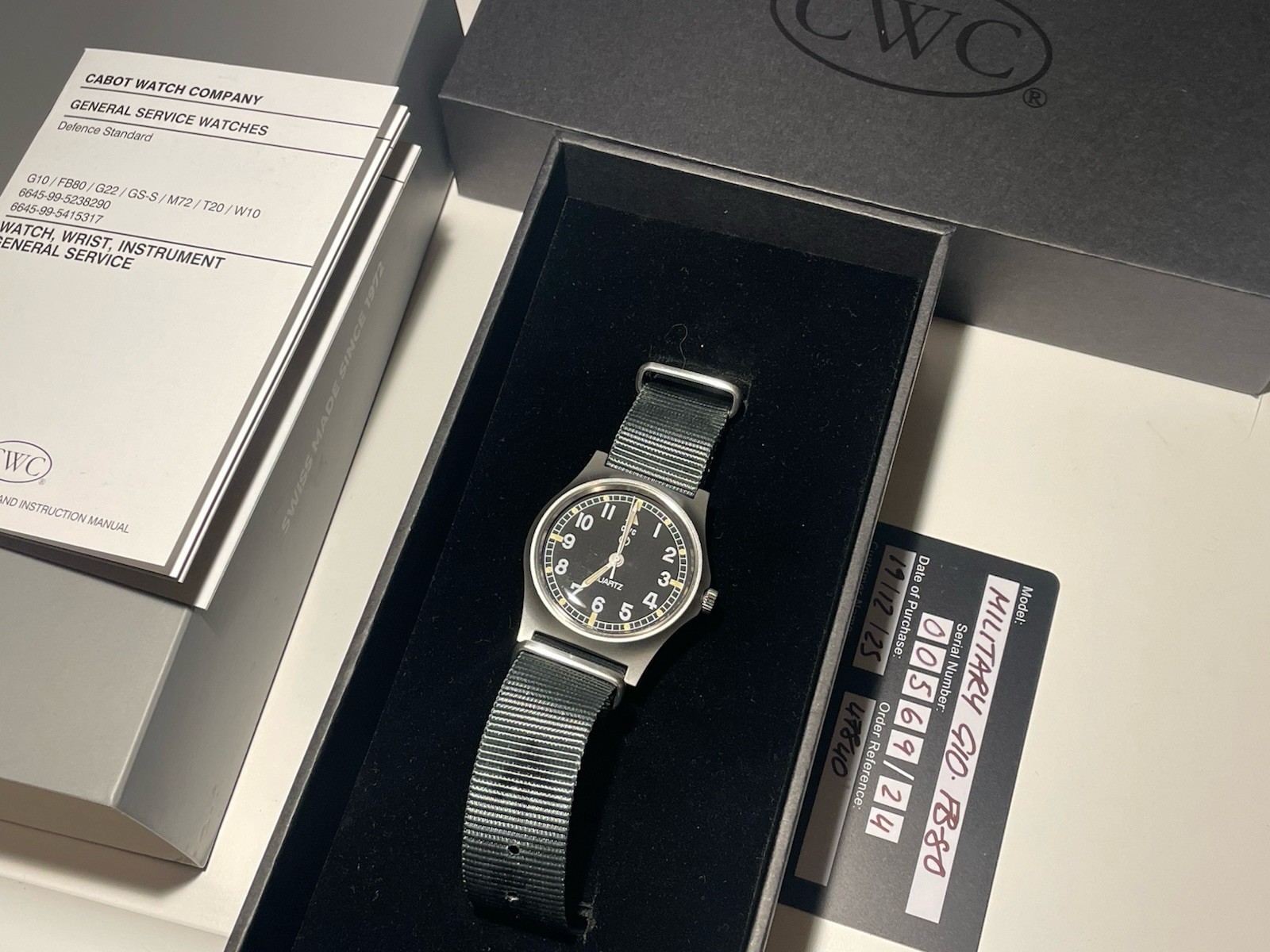 CWC G10 Fatboy-80 Quartz Re-Issue Watch – Excellent Condition – Full Set