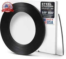 1/2" x.020" x 300' Steel Strapping Coil 1100 Lbs Break Strength