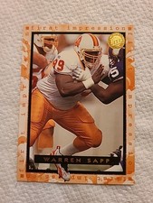 1996 Fleer Warren Sapp #186 First Impressions Tampa Bay Buccaneers Football Card
