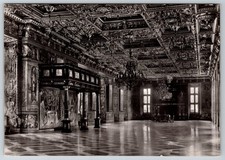 RPPC The Knight s Hall, Frederiksborg Castle, Hillerod, Denmark 1960s postcard