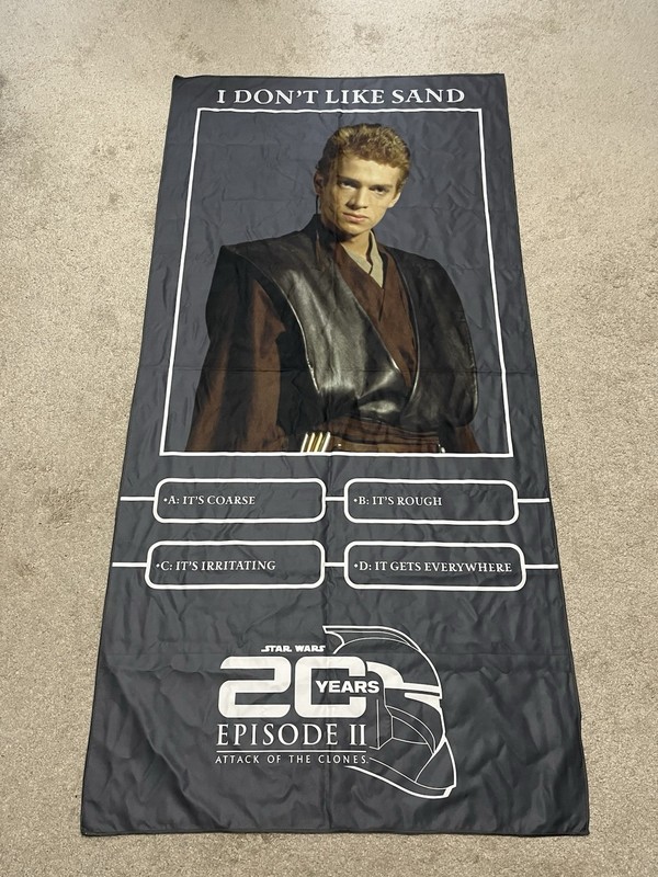 Anakin Skywalker Star Wars Celebration Attack of the Clones 20th Anniv. Towel