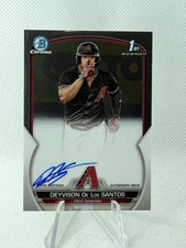 Deyvison De Los Santos - 2023 Bowman Chrome Auto 1st Bowman