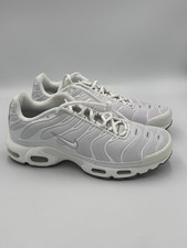 Nike Air Max Plus TN Triple White 604133-139 Men 8 W9.5 EU 41 Tuned Air Sneakers