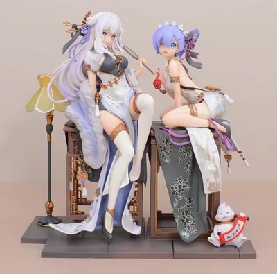 2-Set Re:Zero Starting Life in Another World Rem/Emilia RAM Premium Anime Figure