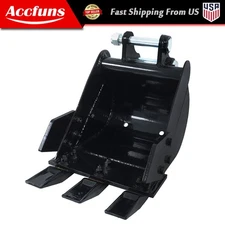 Mini Excavators Attachment 12" 300 mm Narrow Bucket For Small Diggers 1-2 Ton