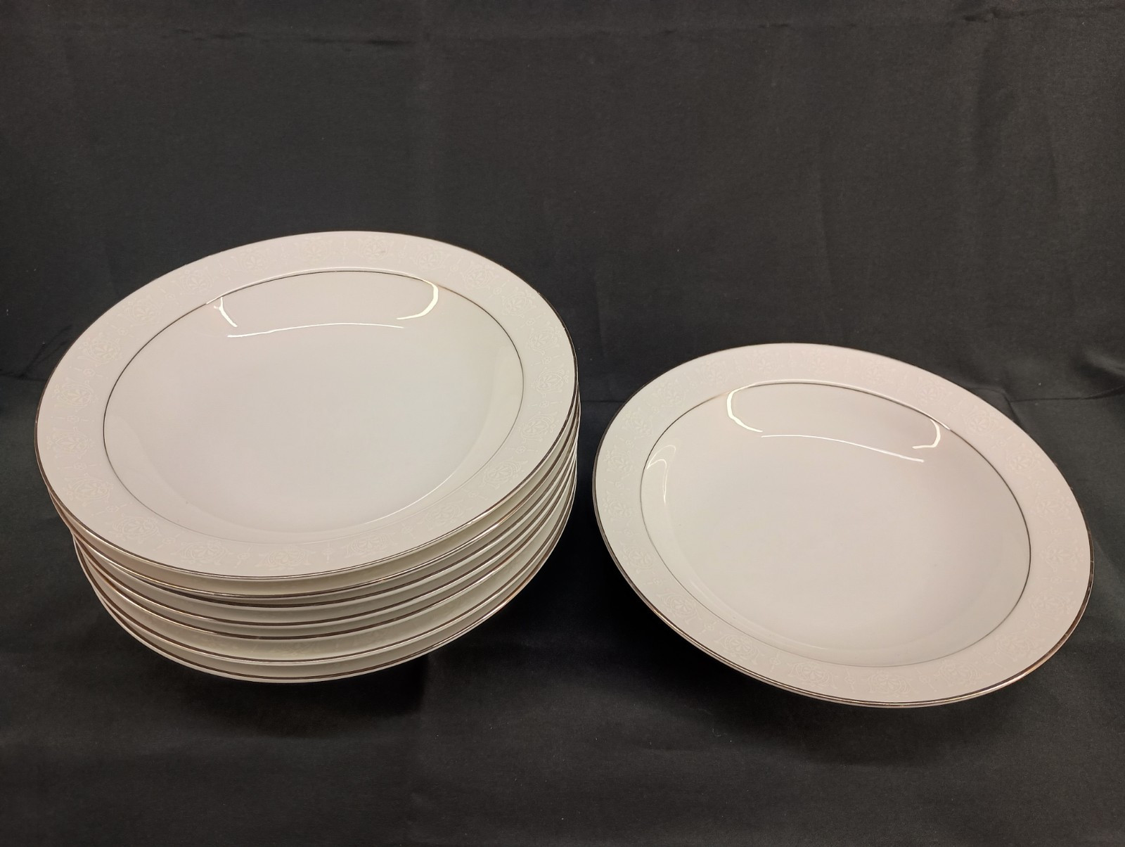 Set of 8 Crown Empire China Princess Desert Salad Bowls 7.5 Inch Japan EUC