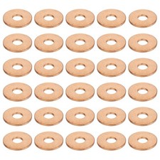 40 Pcs Flat Copper Washers, 6x18x1.5mm Copper Flat Sealing Crush Ring Washers