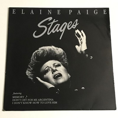 Elaine Paige - Stages LP Vinyl Record - NE 1262 EX/VG+