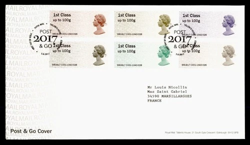 DR WHO 2017 GB FDC POST & GO COMBO M77345