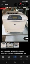 HP LaserJet 4250DTN 45ppm 1200dpi USED Duplex Laser Printer no toner