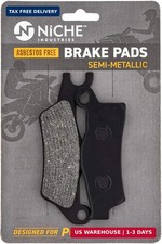 NICHE Front Rear Right Brake Pad Set for Can-Am 705601014 Semi-Metallic