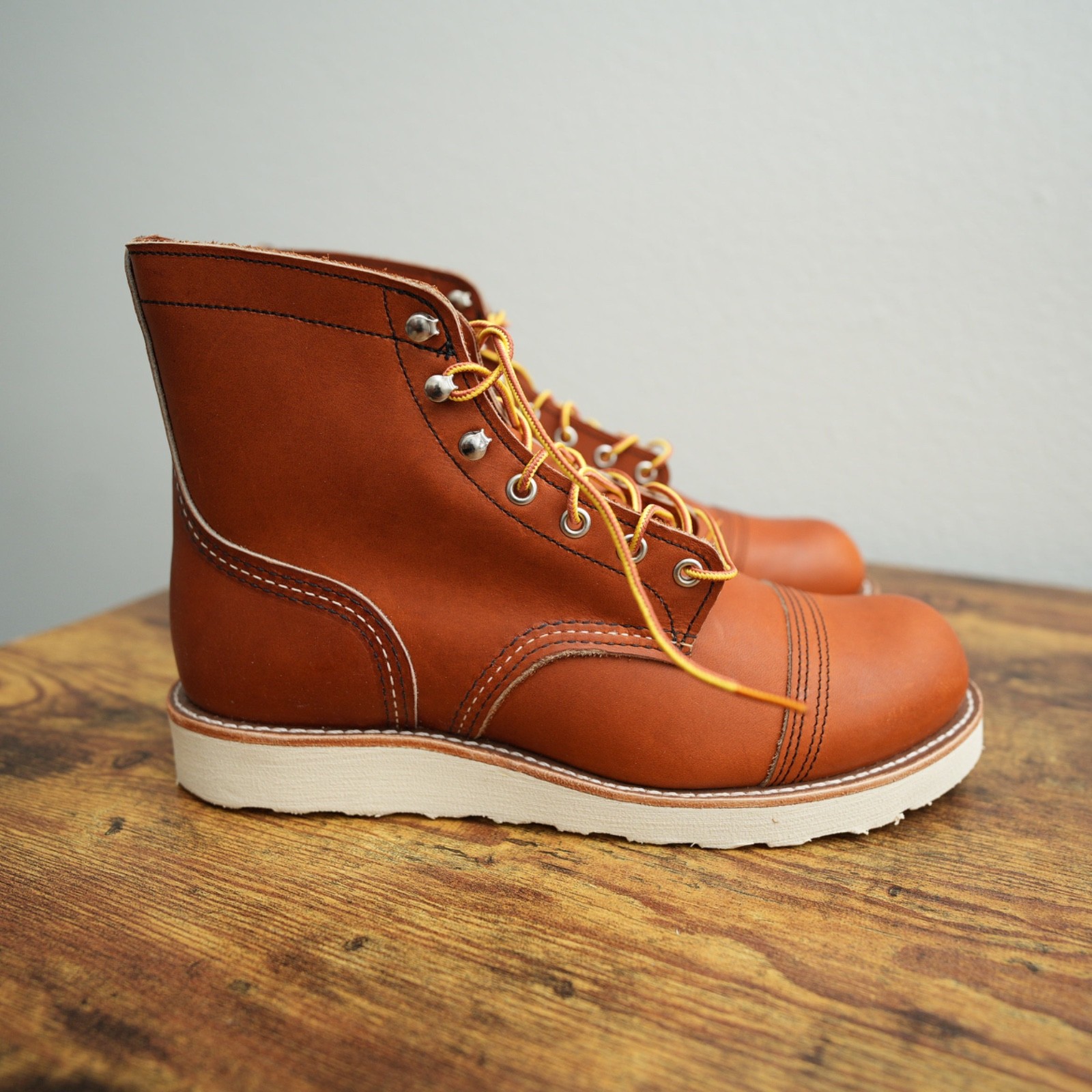 Red Wing Iron Ranger 8089 6" Boots Men Oro Legacy Oiled Leather Traction Tred 9