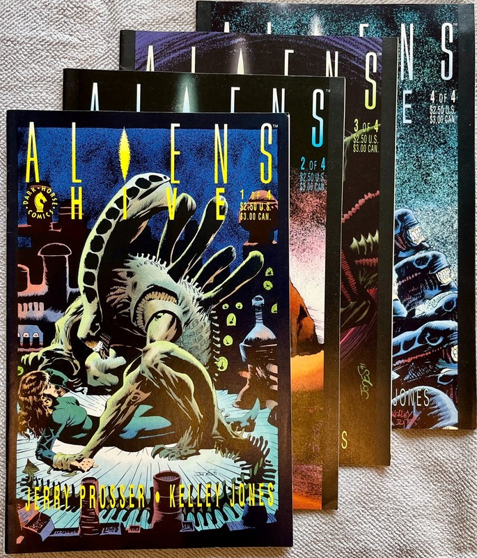 Aliens Hive 1-4 Complete Set Dark Horse Comics 1992 Kelley Jones VF/NM Lot