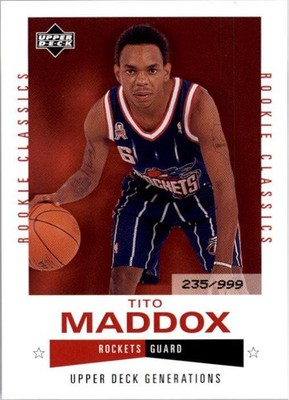 2002-03 Upper Deck Generations #227 Tito Maddox /999 - NM-MT | eBay