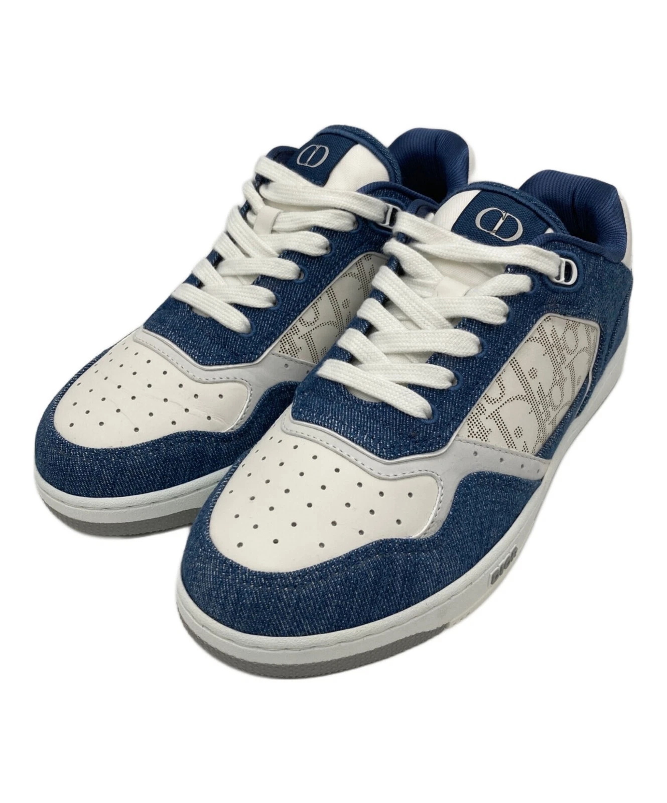 Baskets Dior/ B27 LT DENIM VEAU GALAXY blanc x marine Taille : TAILLE39