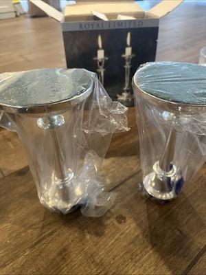 NEW Royal Limited Pair Of 8 Inch Candlesticks