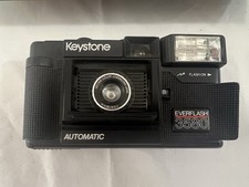 Keystone Automatic 3580 35mm Camera Everflash. Not Tested As Is. Partial Box.