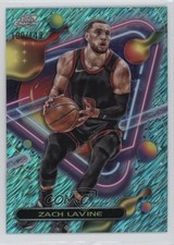 2023-24 Topps Cosmic Chrome Aqua Equinox Refractor 100/149 Zach LaVine #20 7n6