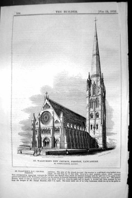 Alte St. Walburge's New Kirche Preston Lancashire Hansom Architektur