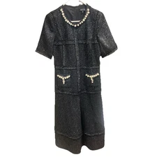 TERI JON RICKIE FREEMAN Women’s Size 10 Dress Formal Winter Metallic Beading