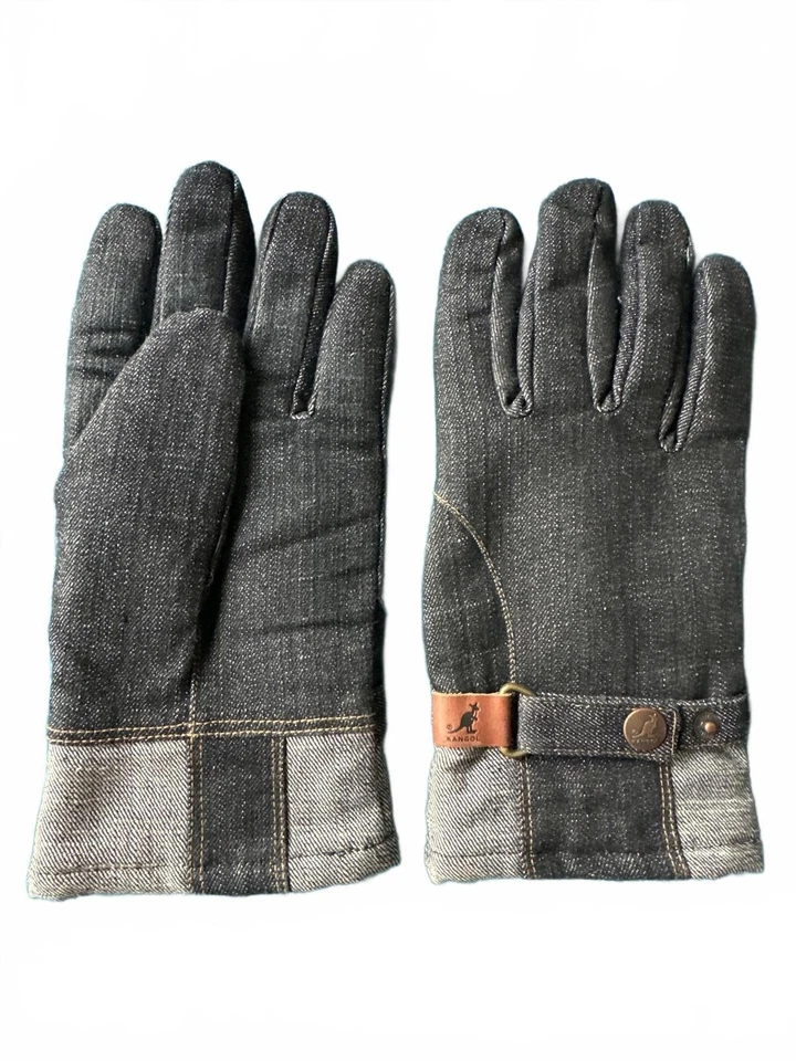 Мужские прочные джинсовые перчатки Kangol с регулируемым ремешком - Изображение 2 из 4