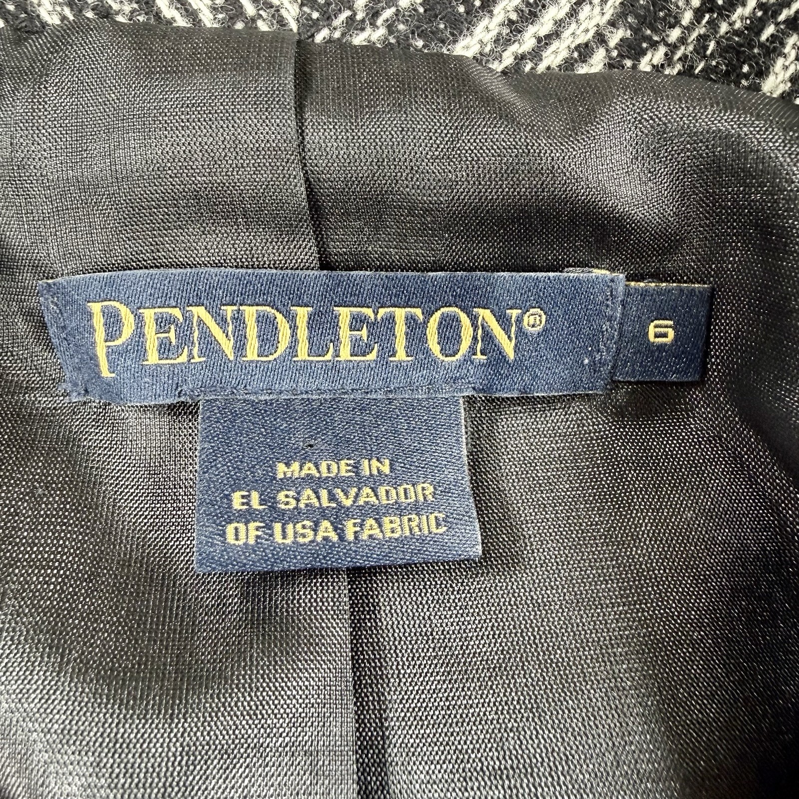 Pendleton 100% Virgin Wool Cropped Blazer Jacket … - image 12